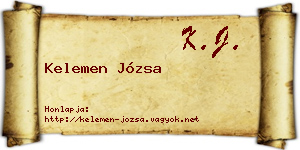Kelemen Józsa névjegykártya